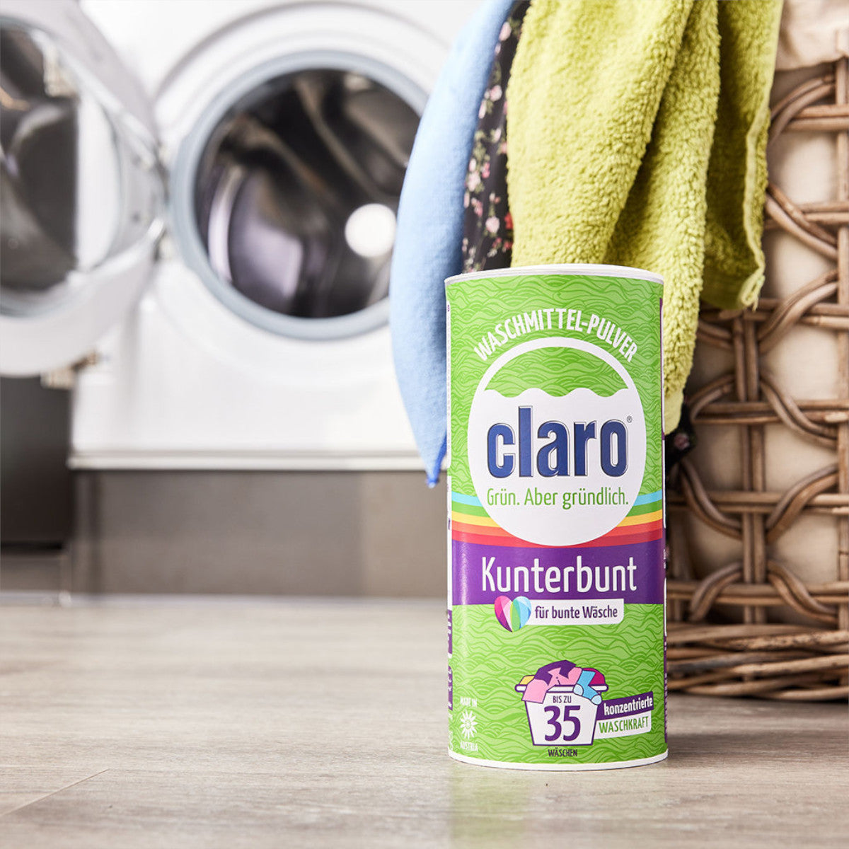 Claro Waschmittelpulver Kunterbunt 1 kg