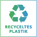 Plastik baut sich in der Umwelt schlecht ab. Daher verwenden wir recyceltes Plastik um die Wiederverwendungskreisläufe zu stärken da Plastik abgesehen von seiner schlechten Abbaubarkeit auch sehr gute Eigenschaften hat.
