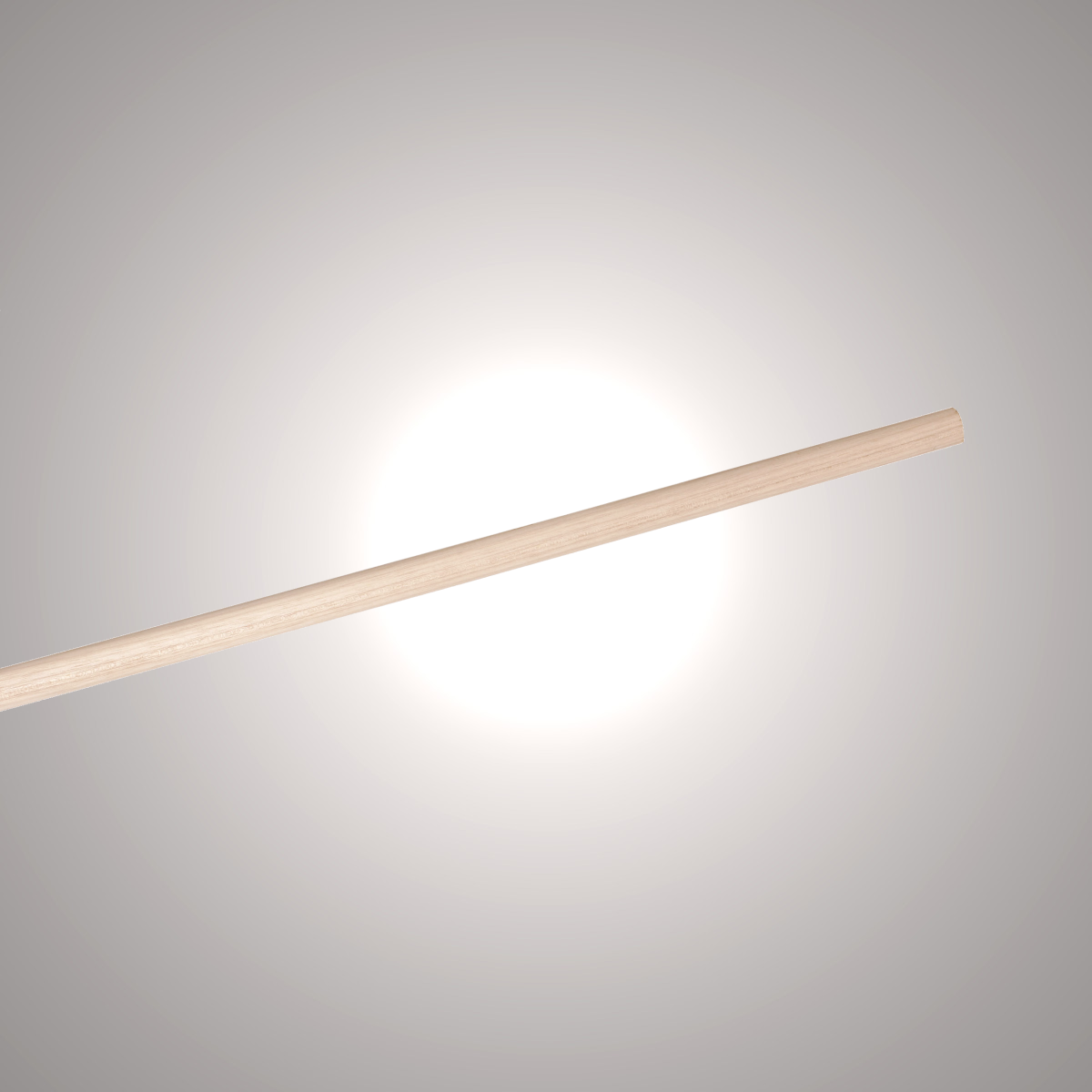 Holzstiel ohne Gewinde (unlackiert) HyGuide