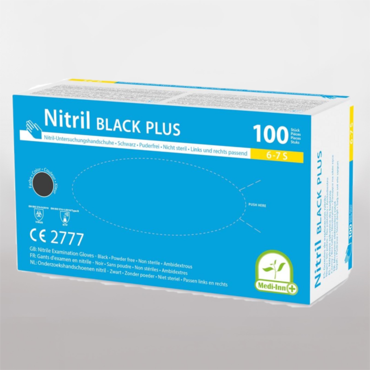Nitril Handschuh Schwarz HyGuide