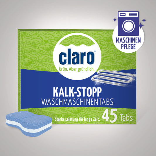 Claro Kalk-Stopp Waschmaschinentabs 45 Stück