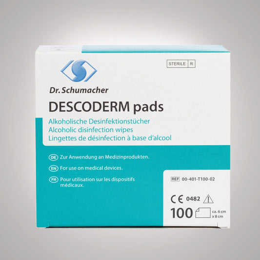 Dr. Schumacher DESCODERM PADS steril, alkol bazlı dezenfektan mendiller