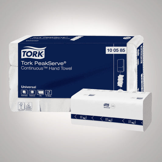 Tork PeakServe katlanmış havlular H5 22,5 x 20,1 cm 1 katlı, beyaz