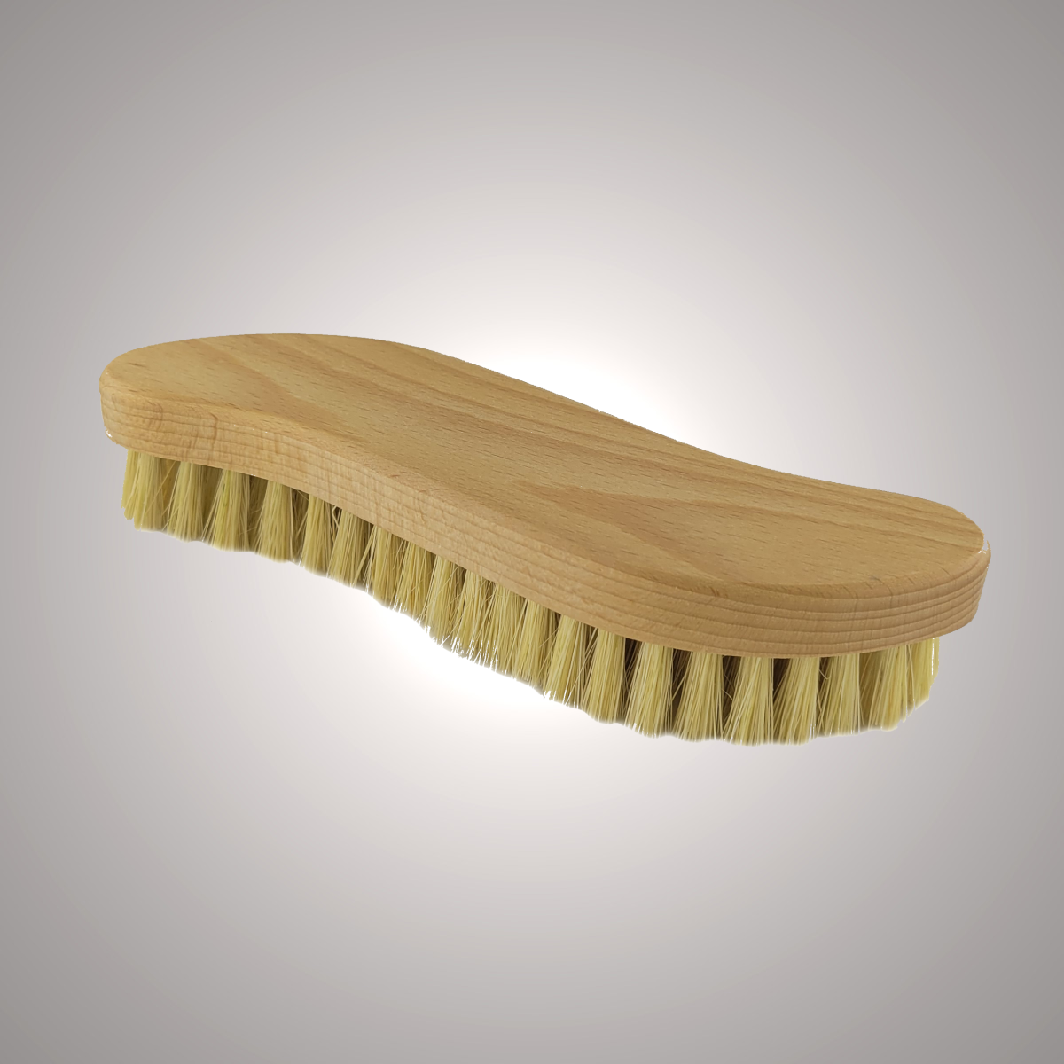 Scheuerbürste S-Form (Fibre & Buchenholz geölt) HyGuide